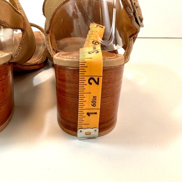 Adelante The Serena Heeled Sandal in Oatmeal, Size 8 - Picture 10 of 16